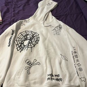 Ninth Hall Detention Hoodie White